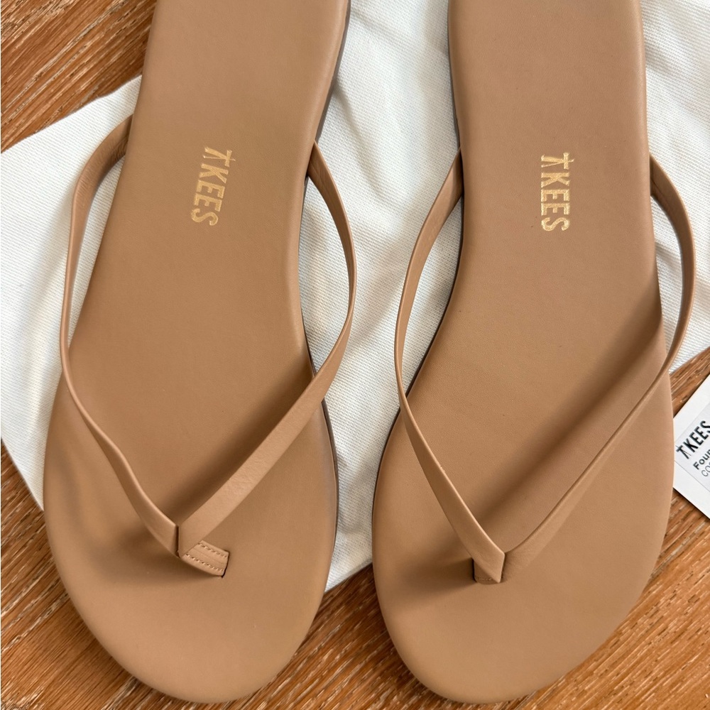 NWT- TKEES Foundations Matte Flip Flop Sandals- US 9/EUR 40 - Picture 2 of 5